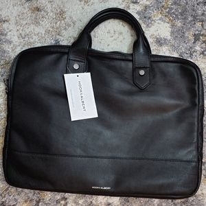 HOOK & ALBERT SLIM LEATHER BREIFCASE
